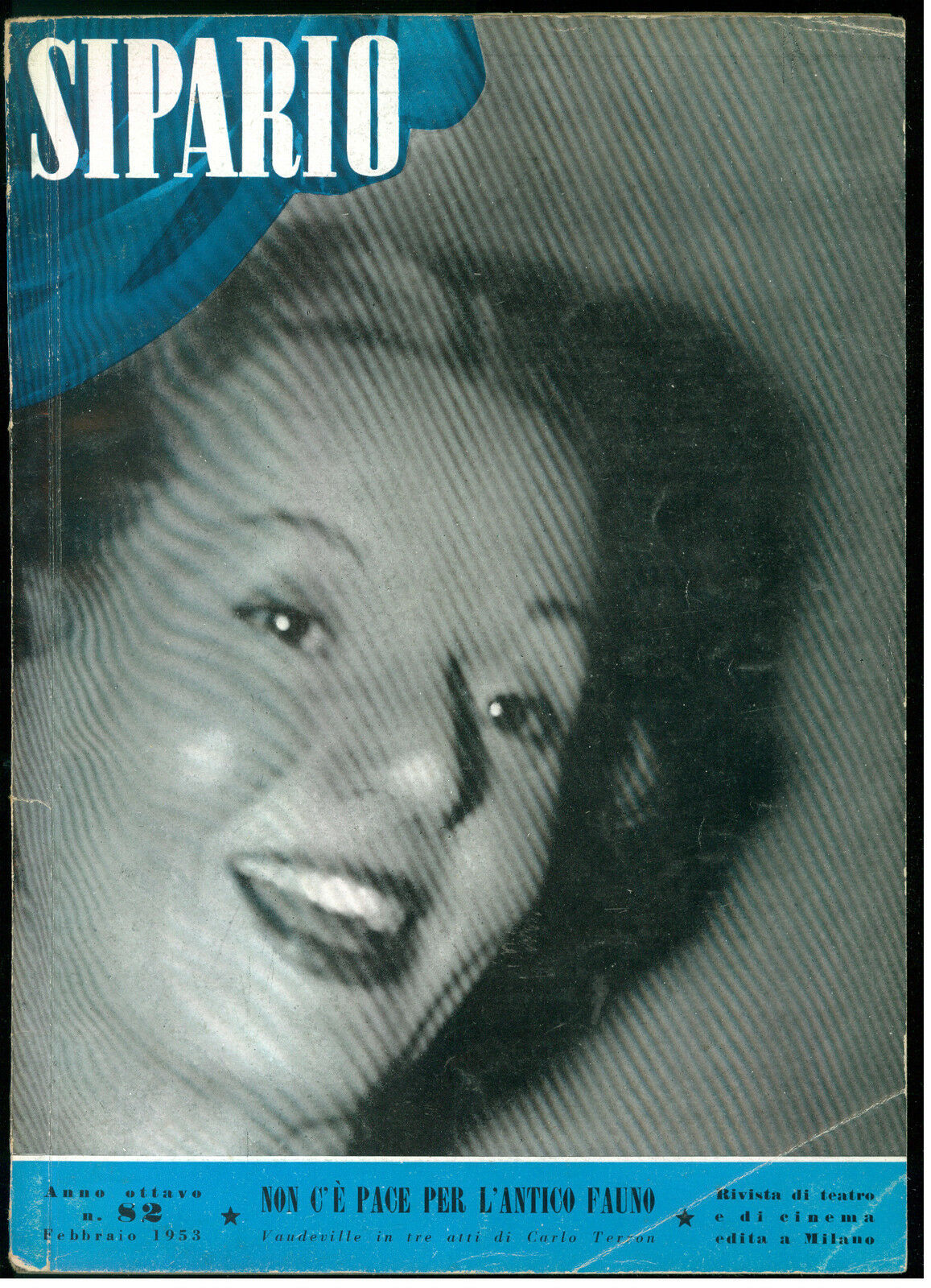 SIPARIO magazine side cover Issue 82 February 1953